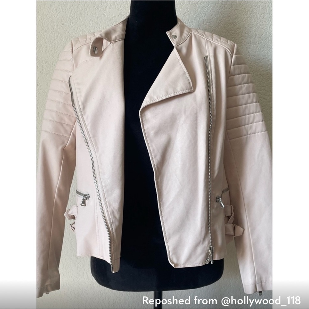 Forever 21 Light Pink Leather Jacket